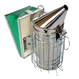 مدخن نحل استانلس ستيل احترافي مع حماية حرارية